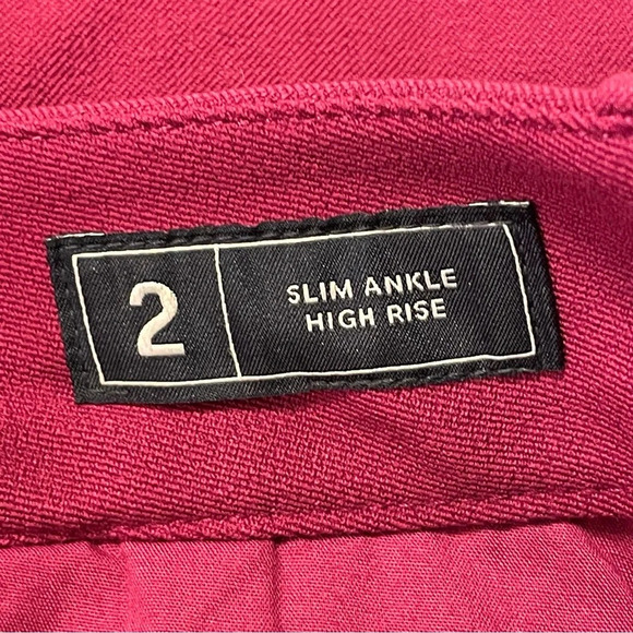 GAP High Rise Slim‎ Ankle Pant Khakis in Purple Mulberry - Picture 5 of 7